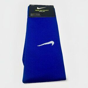 Nike Dri FIT Matchfit Soccer Socks Mens Large Knee High Blue White CV1956 477
